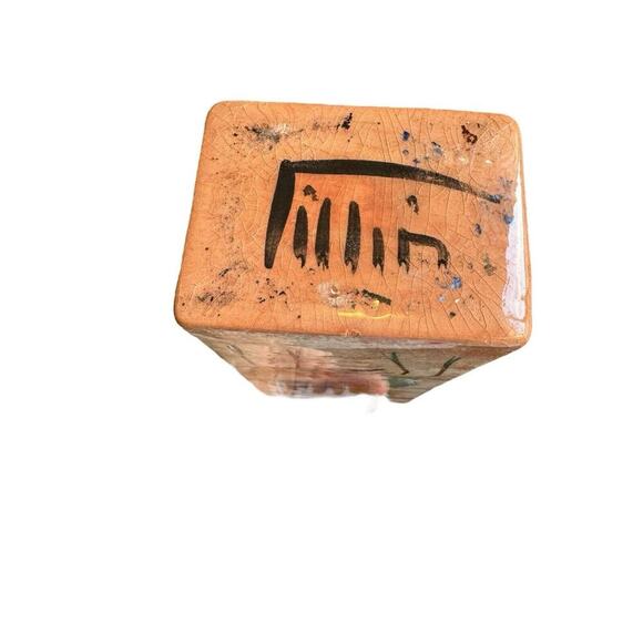 Mid-Century Rare Rectangular Vase‎ Women & Their Horses Polia Pillin c.1950-60s - Picture 12 of 12